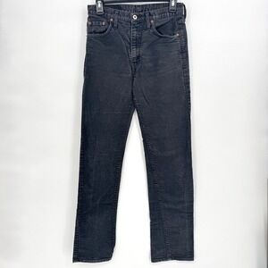 Replay Blue Jeans Womens Black Wash Corduroy Straight Leg Denim‎ Jeans Size 28